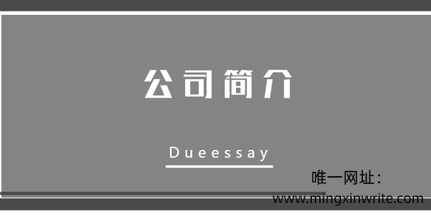公司简介