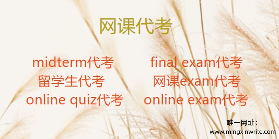 网课exam代考