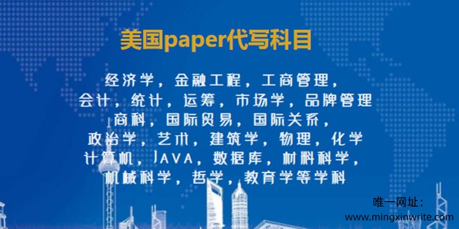 美国paper代写